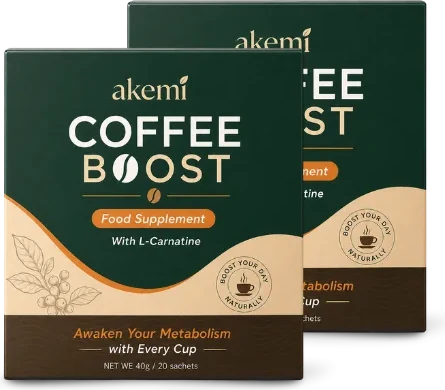 Akemi Coffee Boost — 2 boxes (40 sachets)