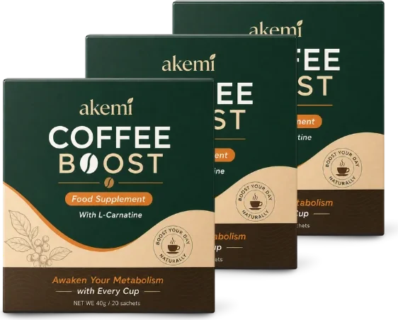 Akemi Coffee Boost — 3 boxes (60 sachets)